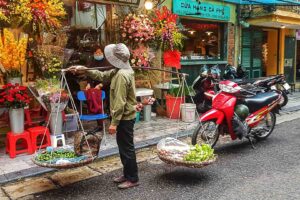 Vietnam, Hanoi, street vendor