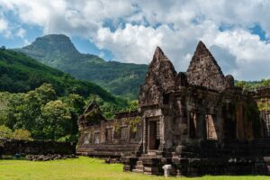 Laos, Wat Phou, Wat Phu or Vat Phou UNESCO World Heritage Site In Champasak, Laos