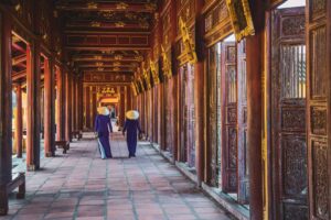 Vietnam, kejsarstaden Hue, interiör bild 