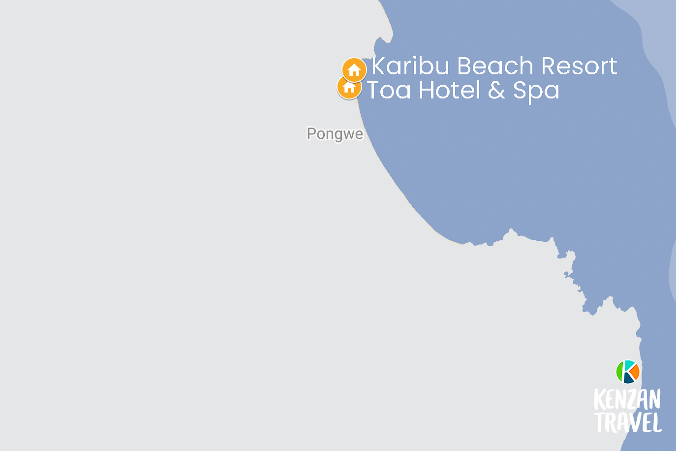 zanzibar, hotell, pongwe