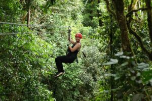 Costa Rica, Monteverde, zipline, Kajsa