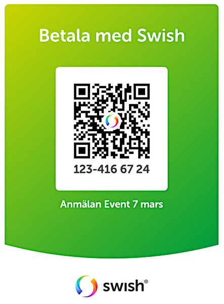 QR-kod event 7 mars 2026