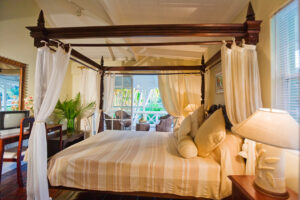 En resa till St Lucia där du bor på Marigot Beach Club