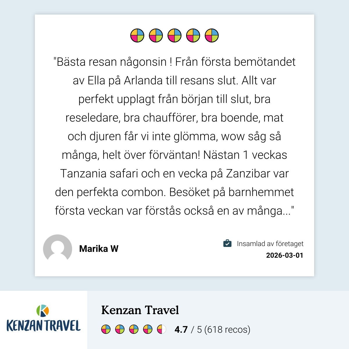 Gruppresa med Kenzan Travel, recension