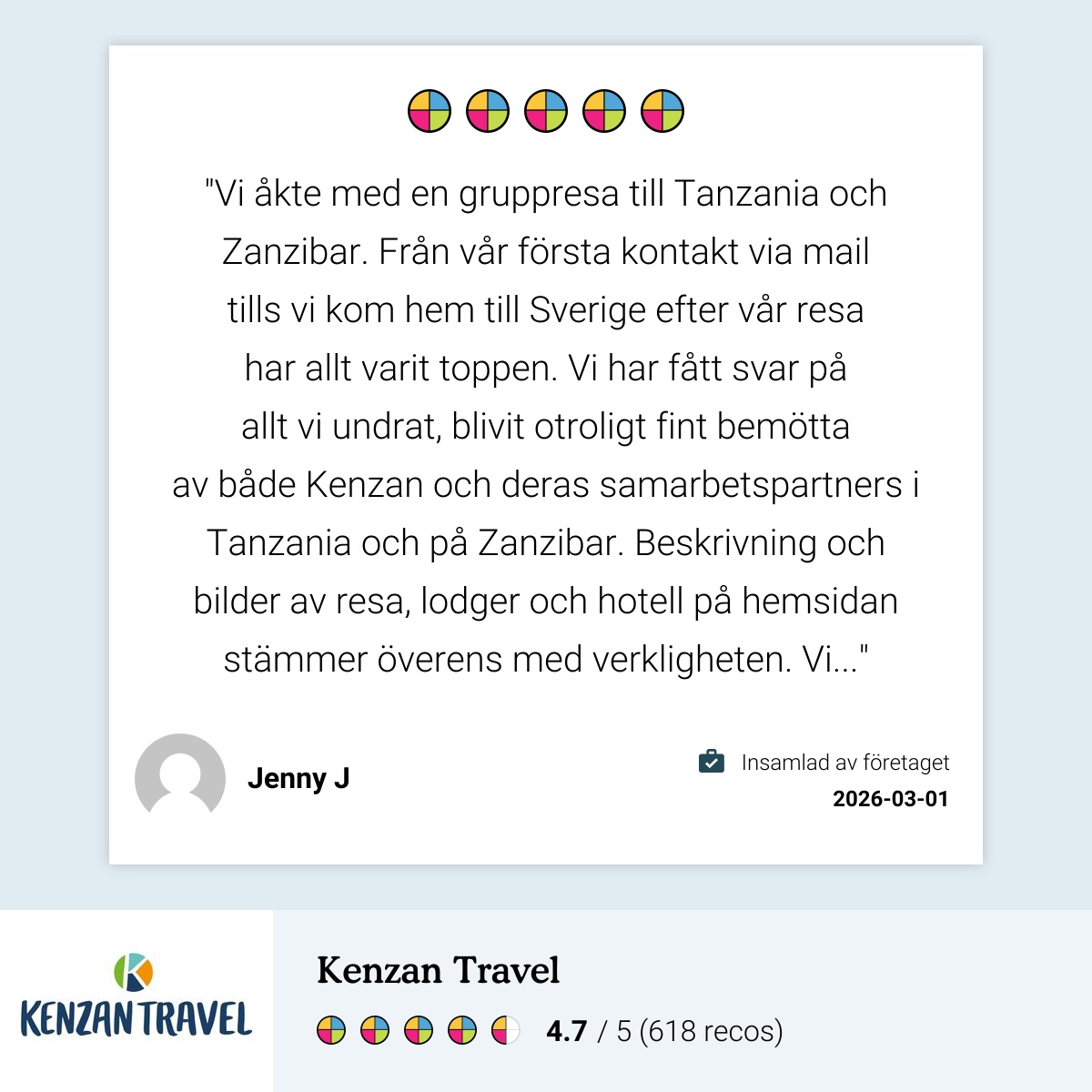 Gruppresa med Kenzan Travel, recension