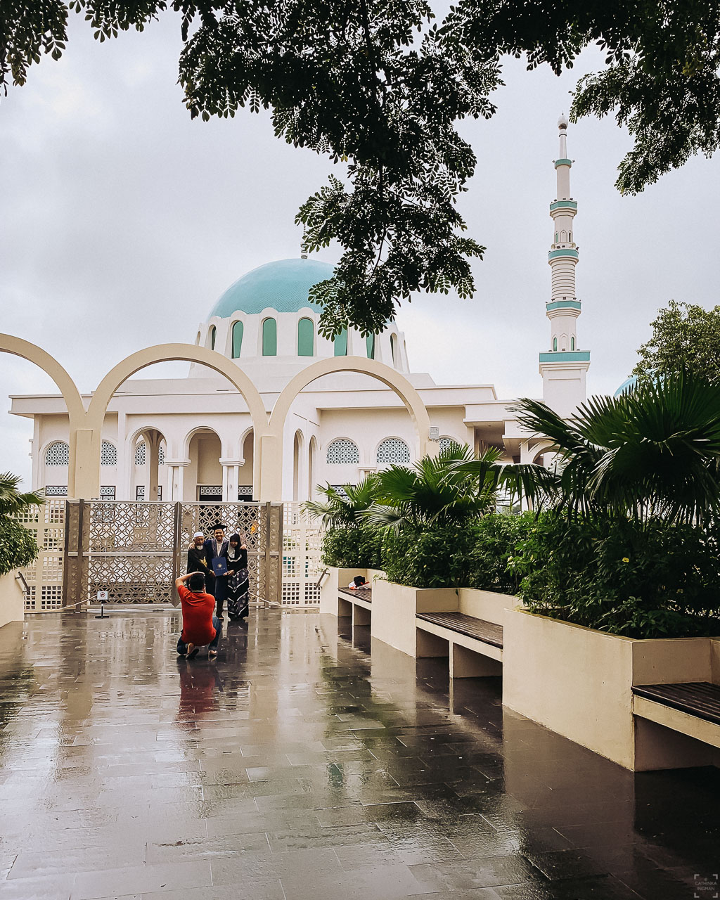 Borneo, Kuching, på cykel, moské
