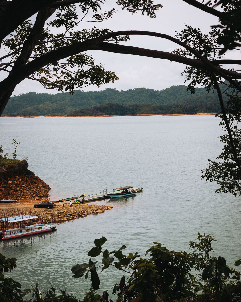 Borneo, längs vägen mot Nanga Sumpa